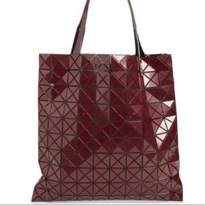 NWOT Issey Miyake Bao Bao Bag in Burgundy Bordeaux